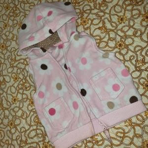 👶Carter's Hooded Baby Polka Dot Vest